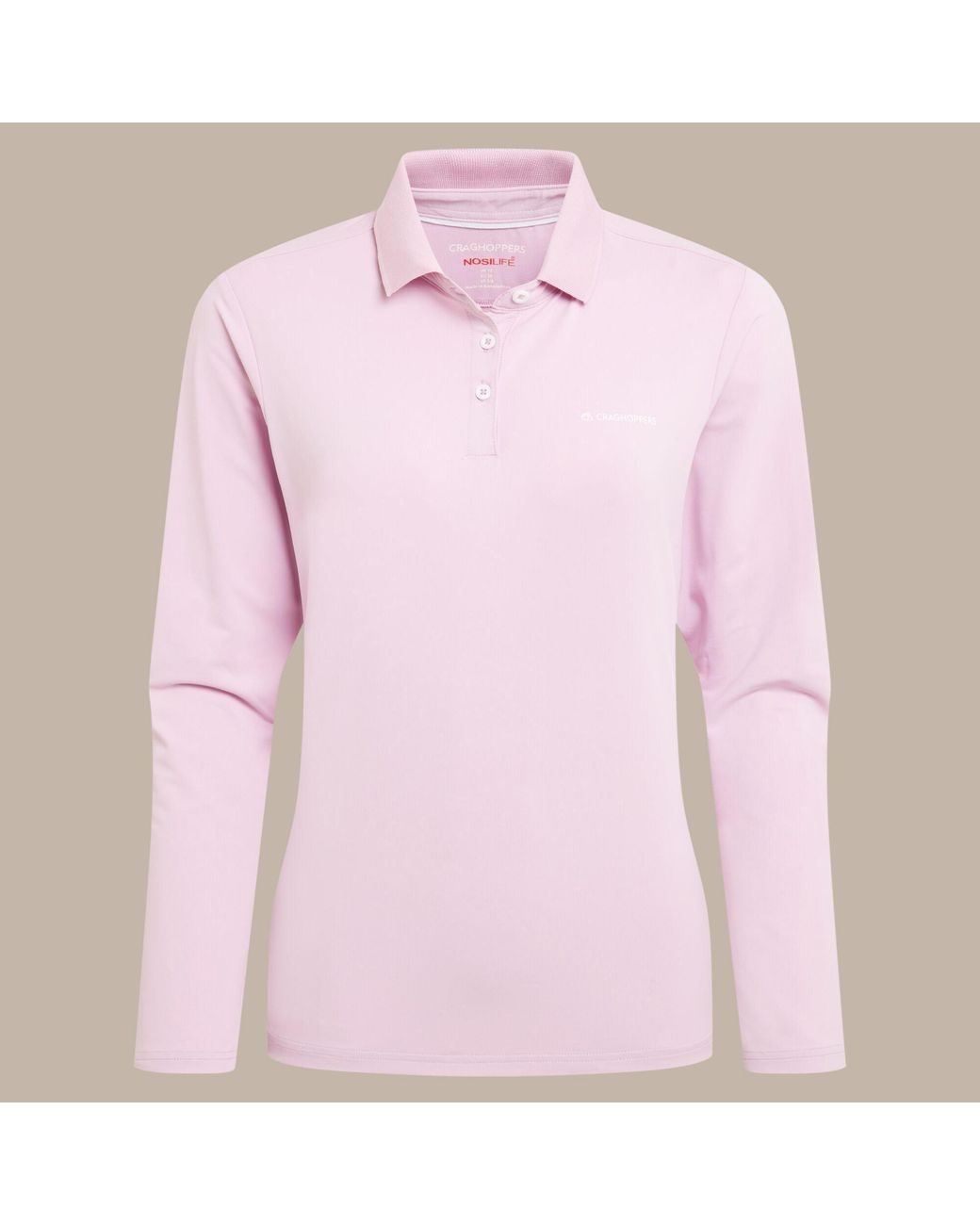 Craghoppers Pink Nosilife Thornbury Long-Sleeved Quick-Dryin