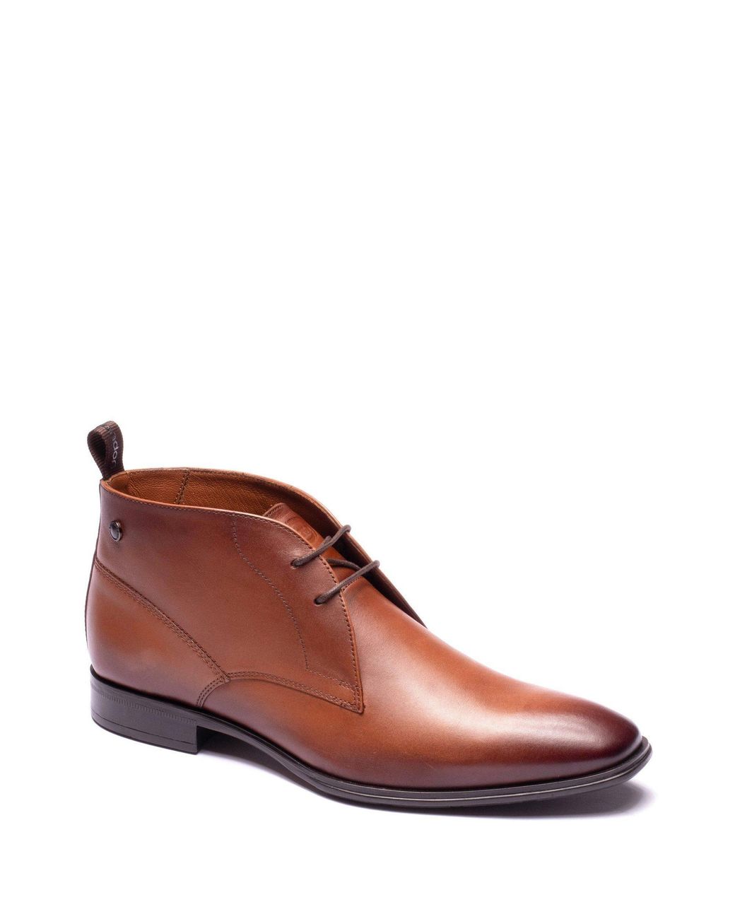 Base London Pink Archer Leather Chukka Boots for men