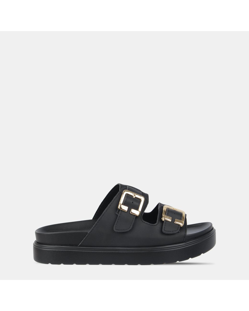Biba Black Two Strap Sandals