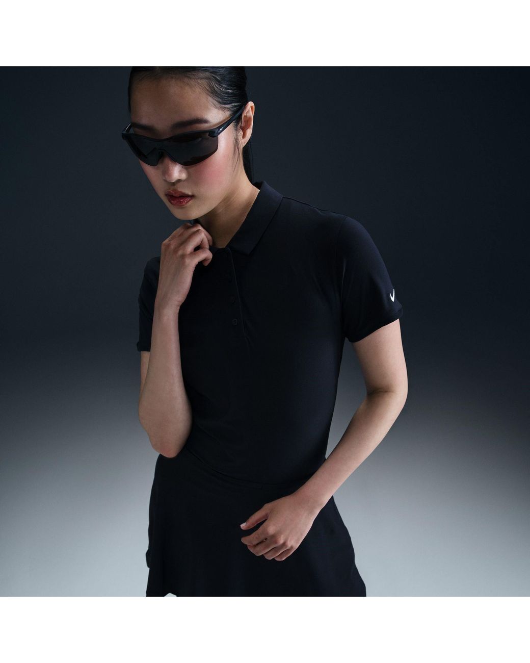 Nike Black Dri-Fit Victory Golf Polo