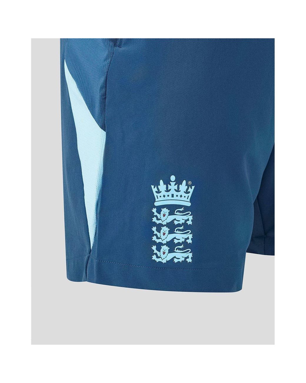 Castore Blue 26/27 England Cricket Performance Shorts for men