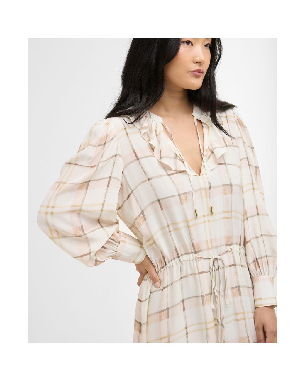 Barbour Natural Asker Midi Dress