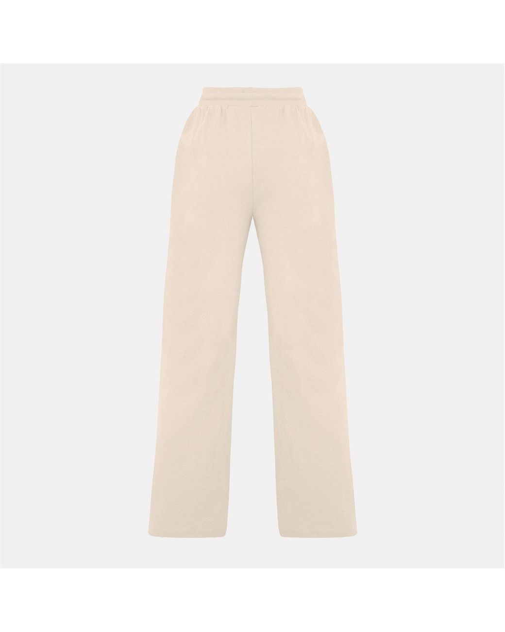 I Saw It First Natural Ribbed Wide Leg