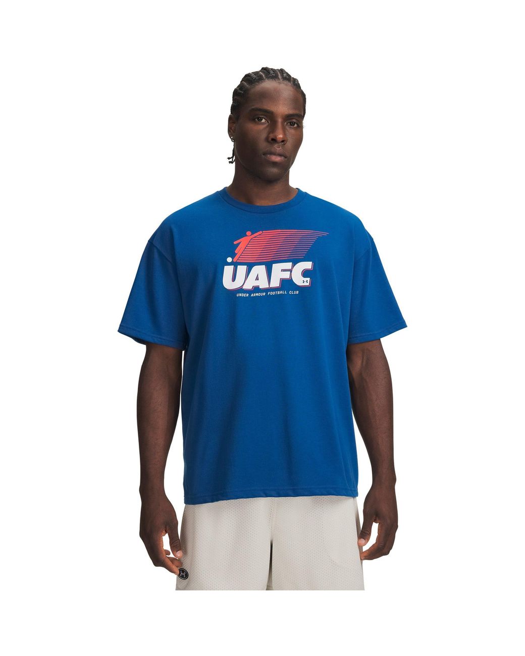Under Armour Blue Short Sleeve Performance Gym Top for men
