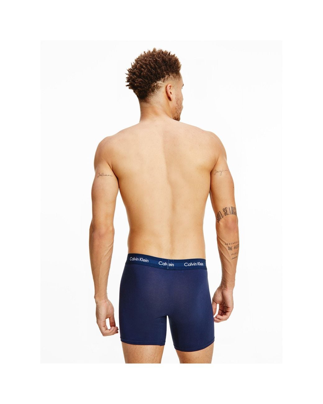 Calvin Klein Blue 3 Pack Boxer Briefs for men