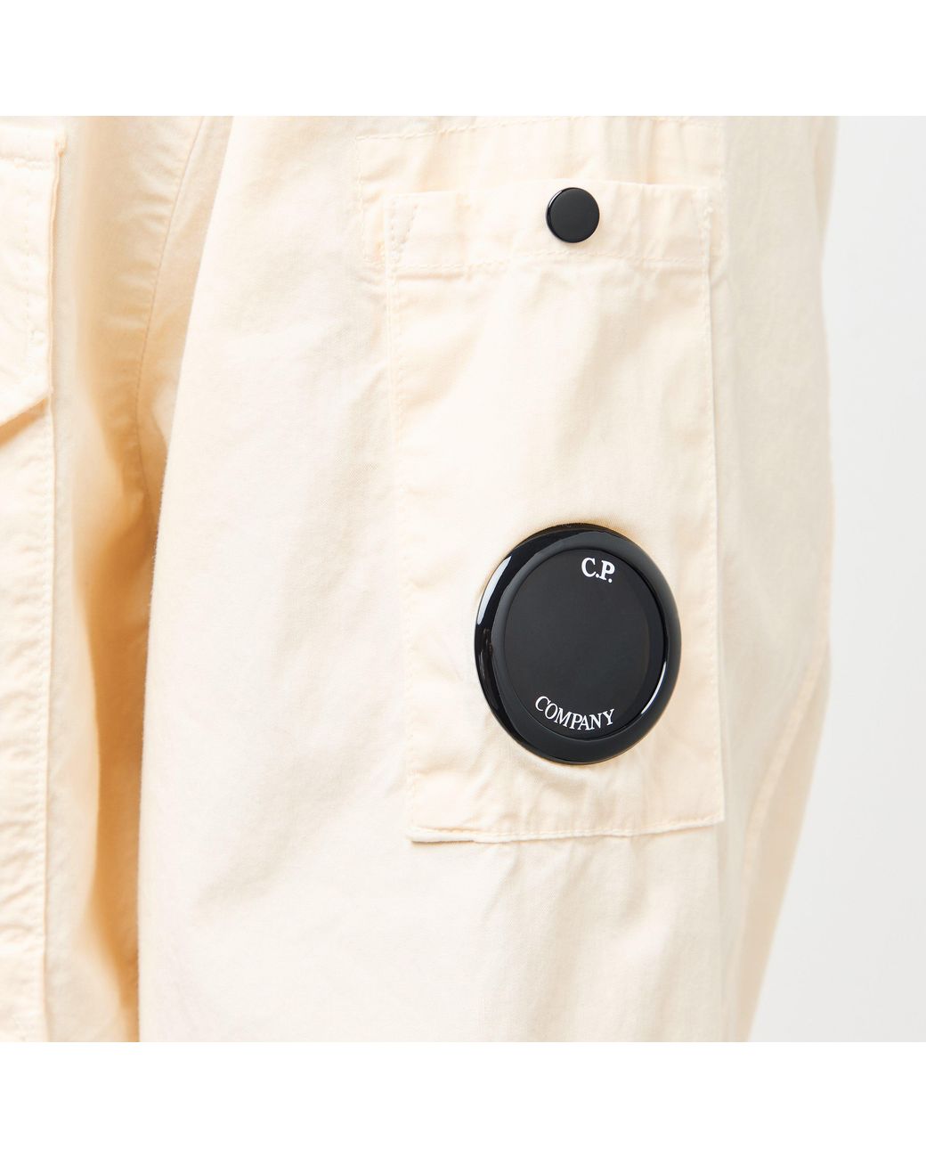 C P Company Natural Gabard Overshirt for men