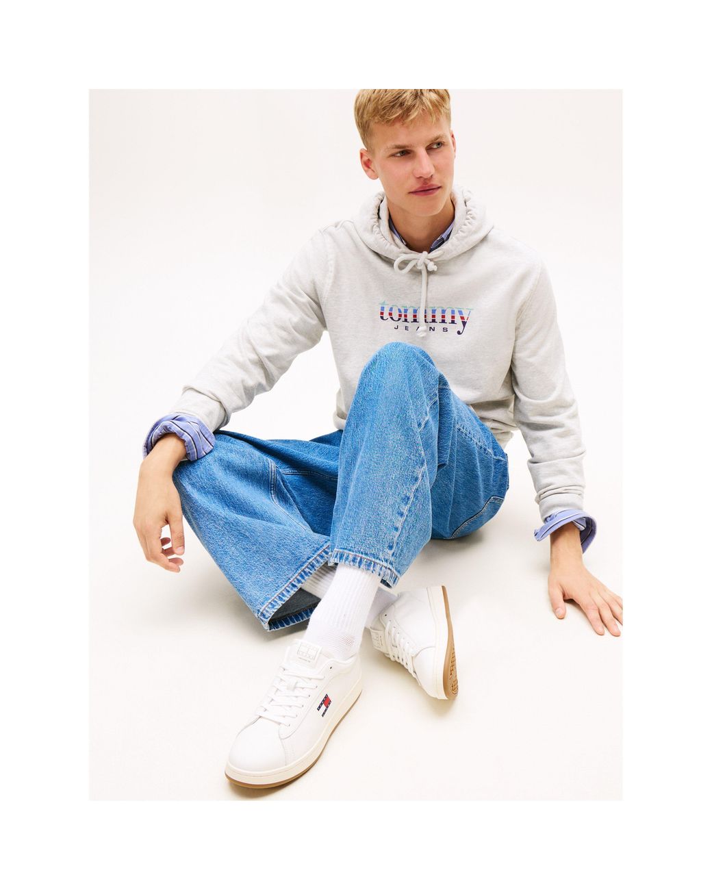 Tommy Hilfiger White Archive Elvatd Court Trainers for men