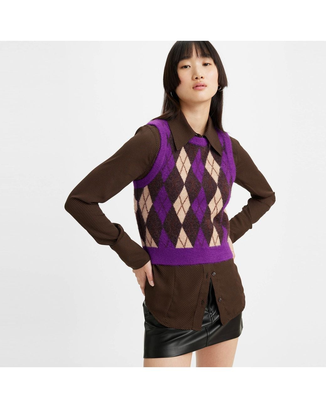 Levi's Red Deja Vu Kirsten Knitted Sweater Vest