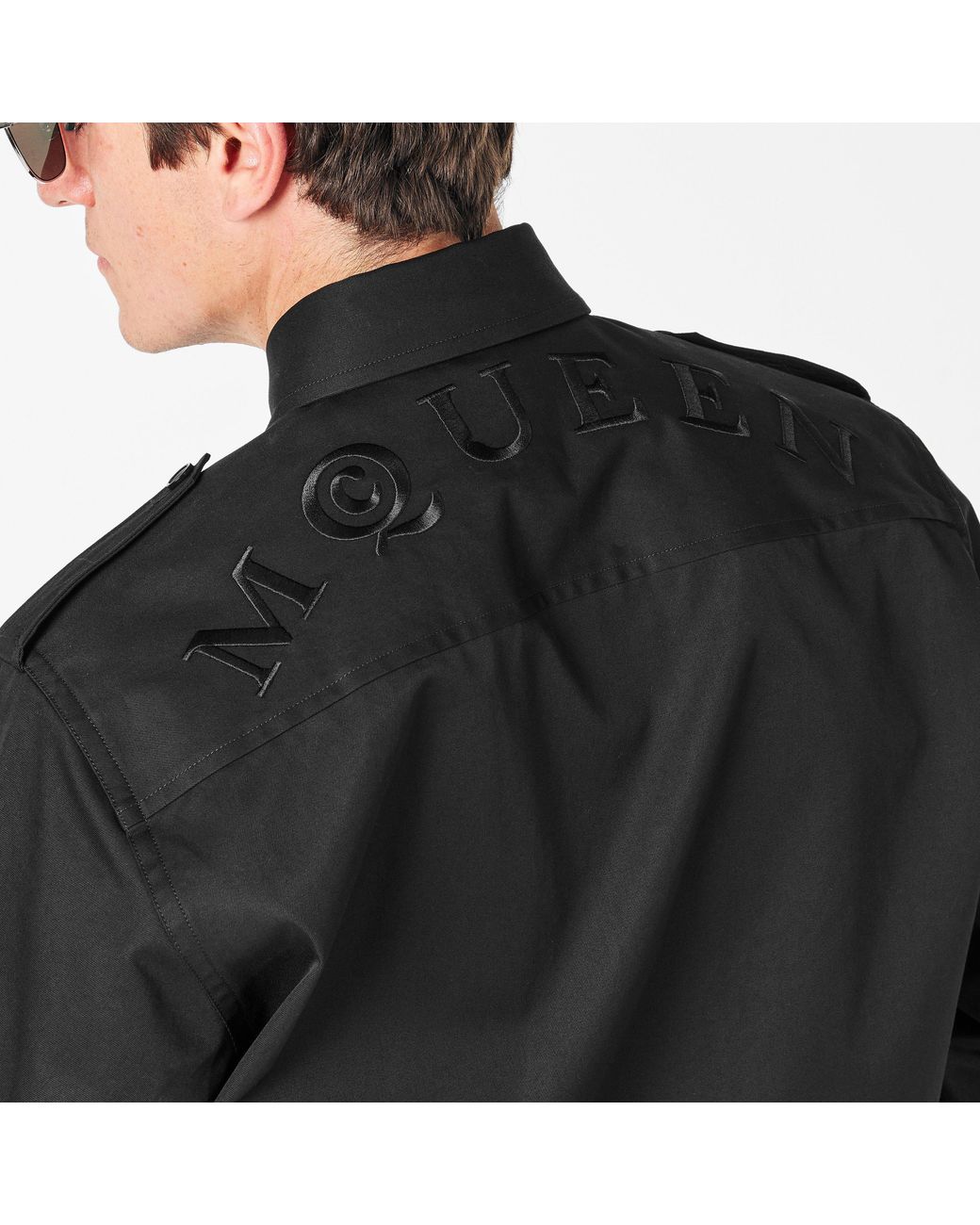 McQueen Black Overshirt for men