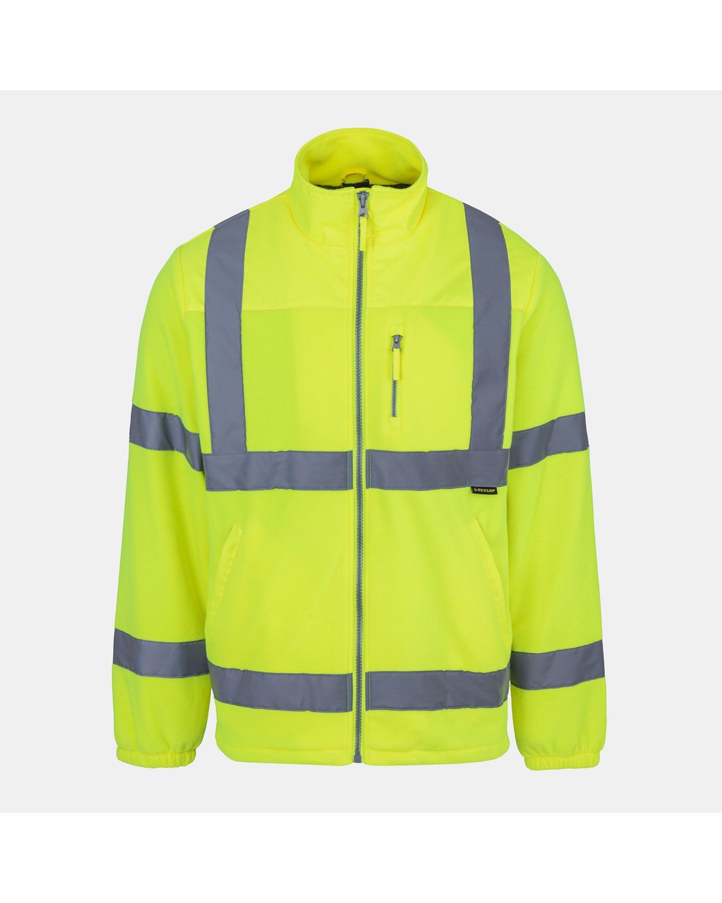 Dunlop Yellow Hi Vis Fleece Jacket for men