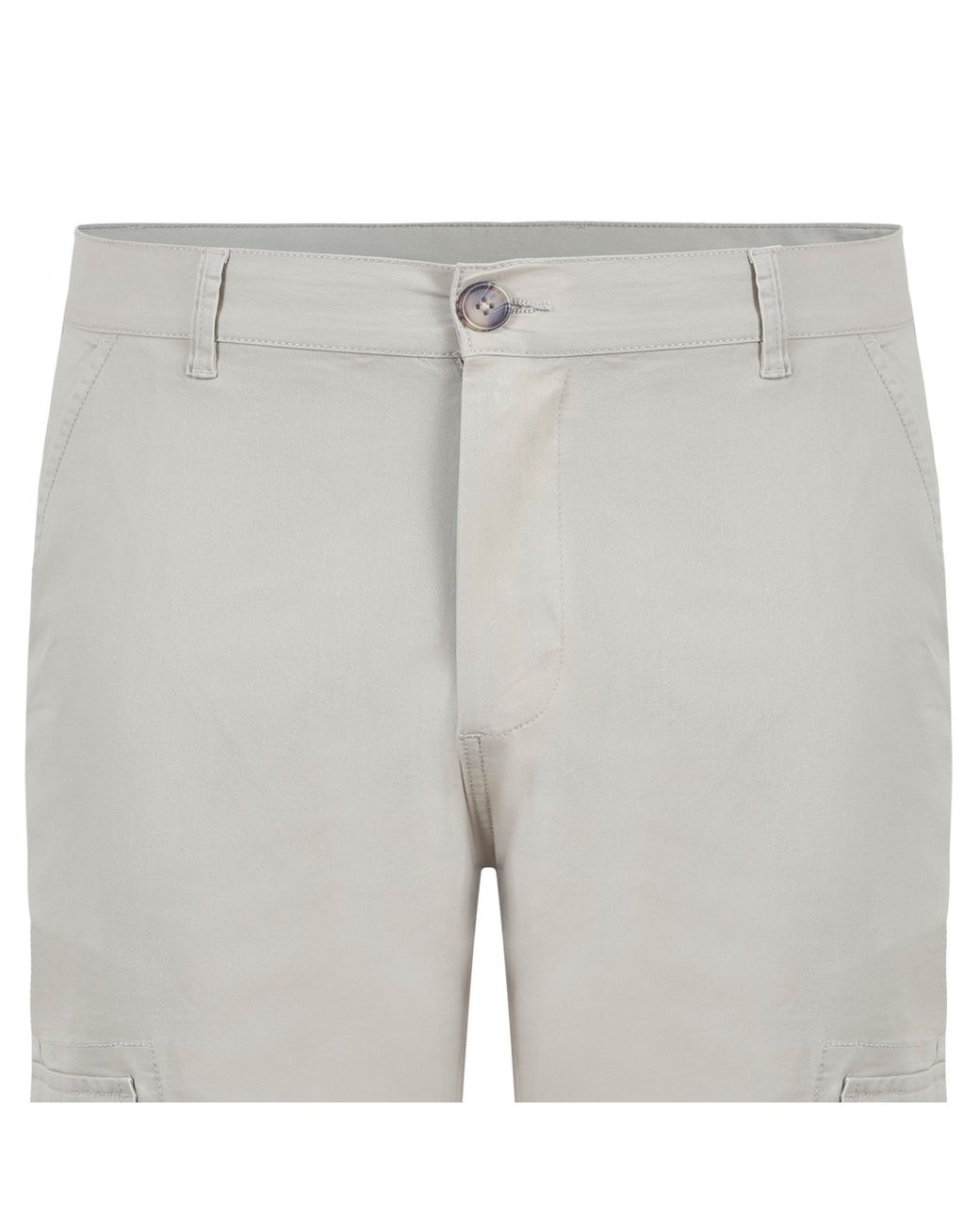 Fabric Gray Cargo Trsr for men
