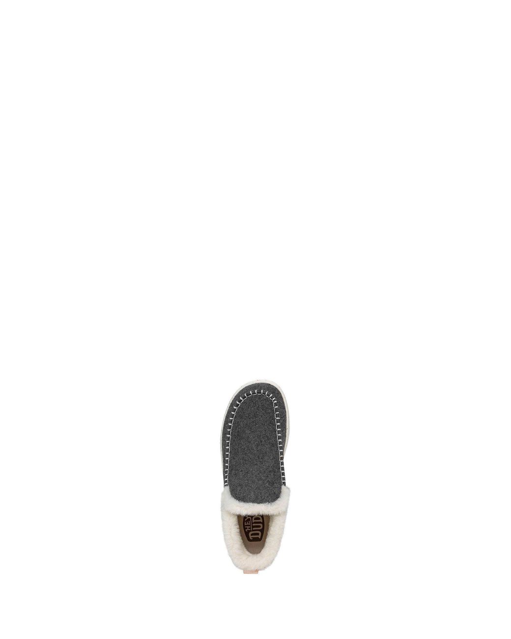 HeyDude Gray Denny Wool Faux Shearling Boots