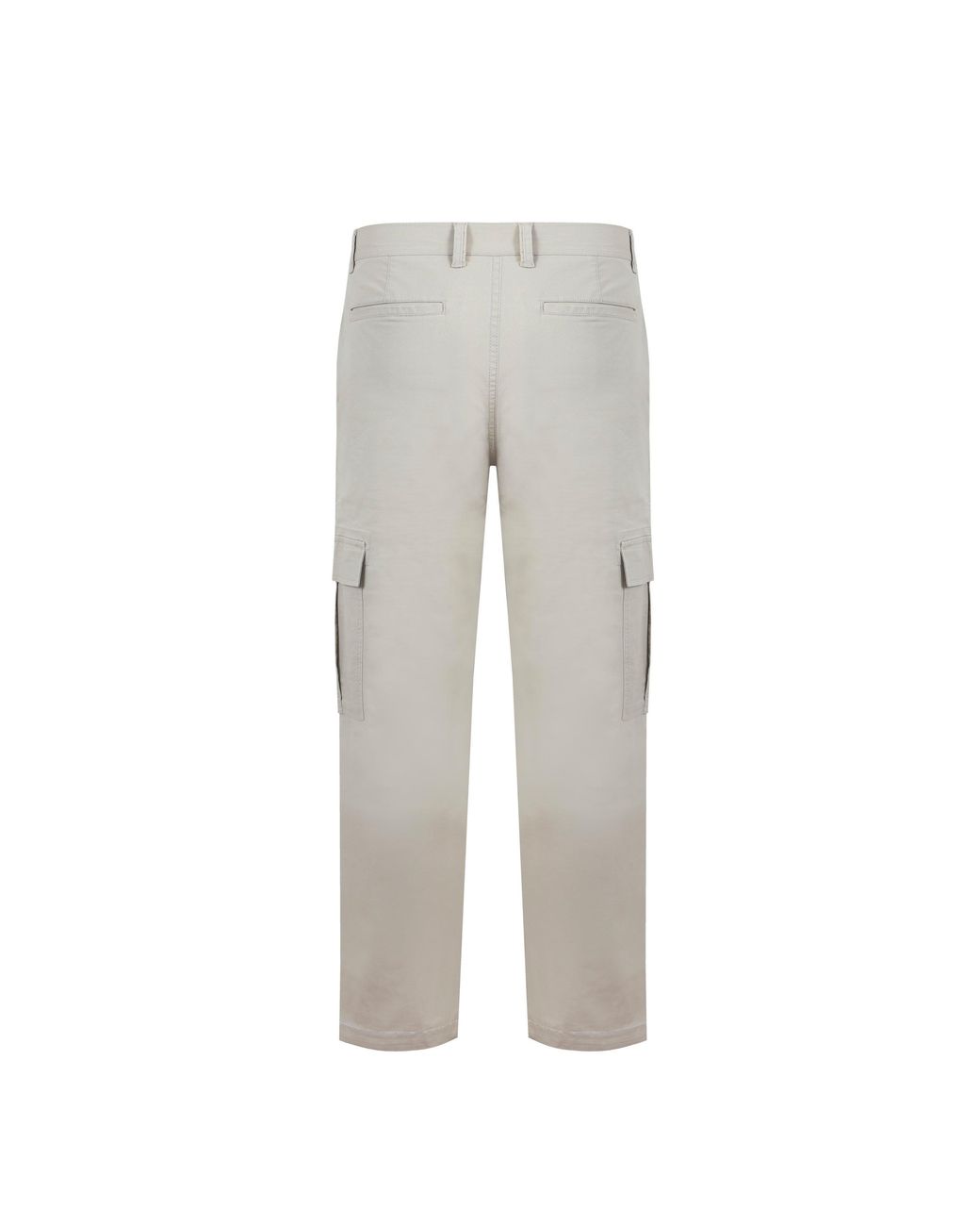 Fabric Gray Cargo Trsr for men