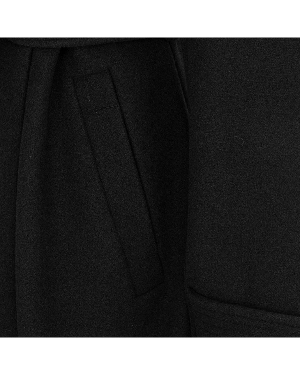 Biba Black Billie Belted Long Sleeve Mid-Length Overcoat