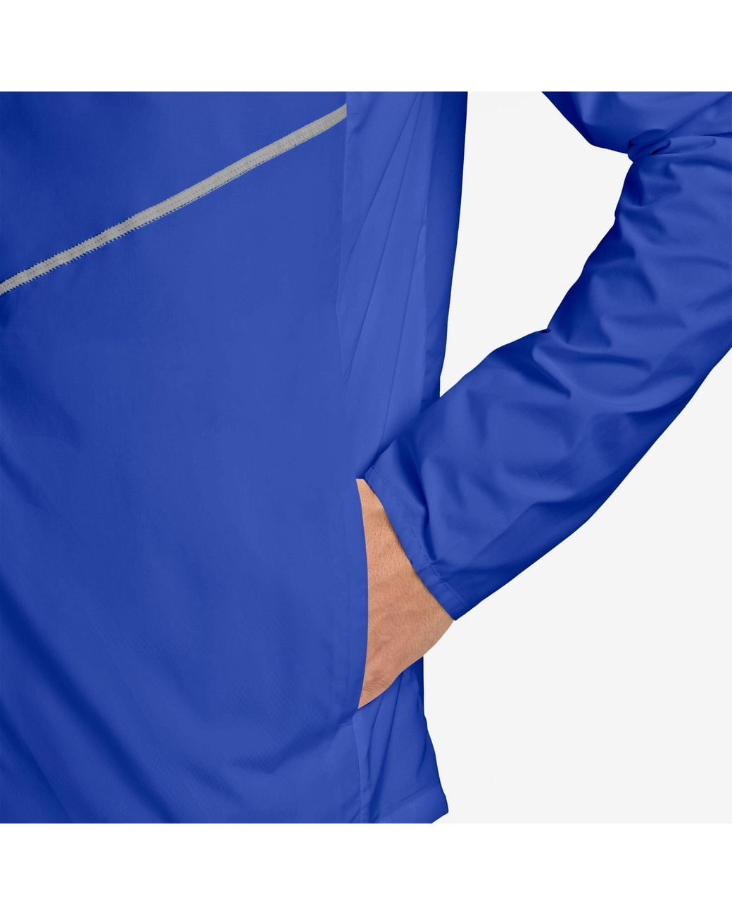 Nike Blue Miler Repel Running Jacket for men