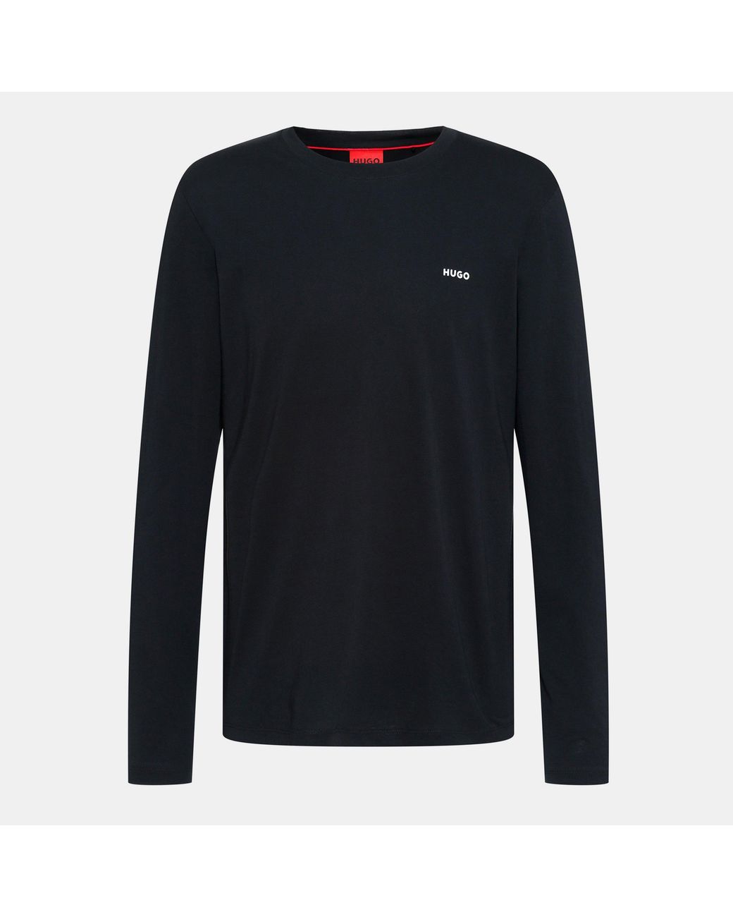 HUGO Blue Derol Long Sleeve T Shirt for men