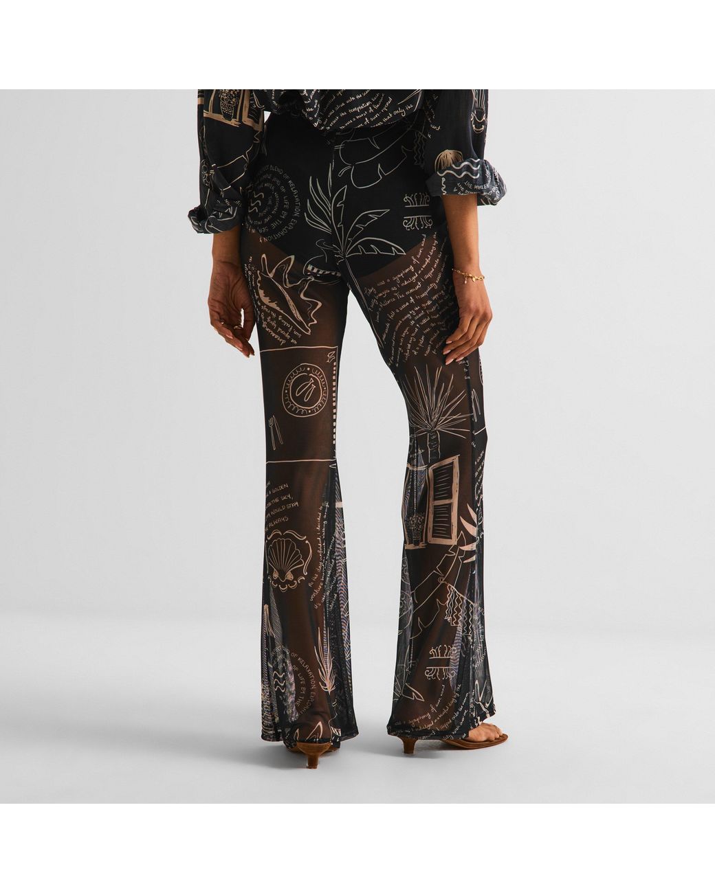 Never Fully Dressed Green Palm Trousers