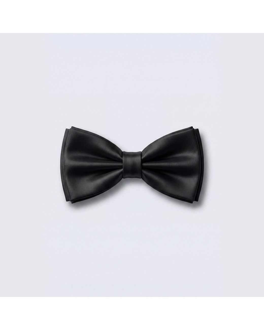 Twisted Tailor Black Ellroy Plain Bow Tie for men