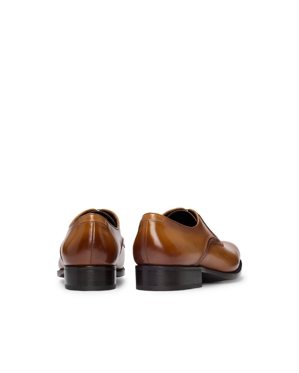 Boss Brown Derby Shoes for men