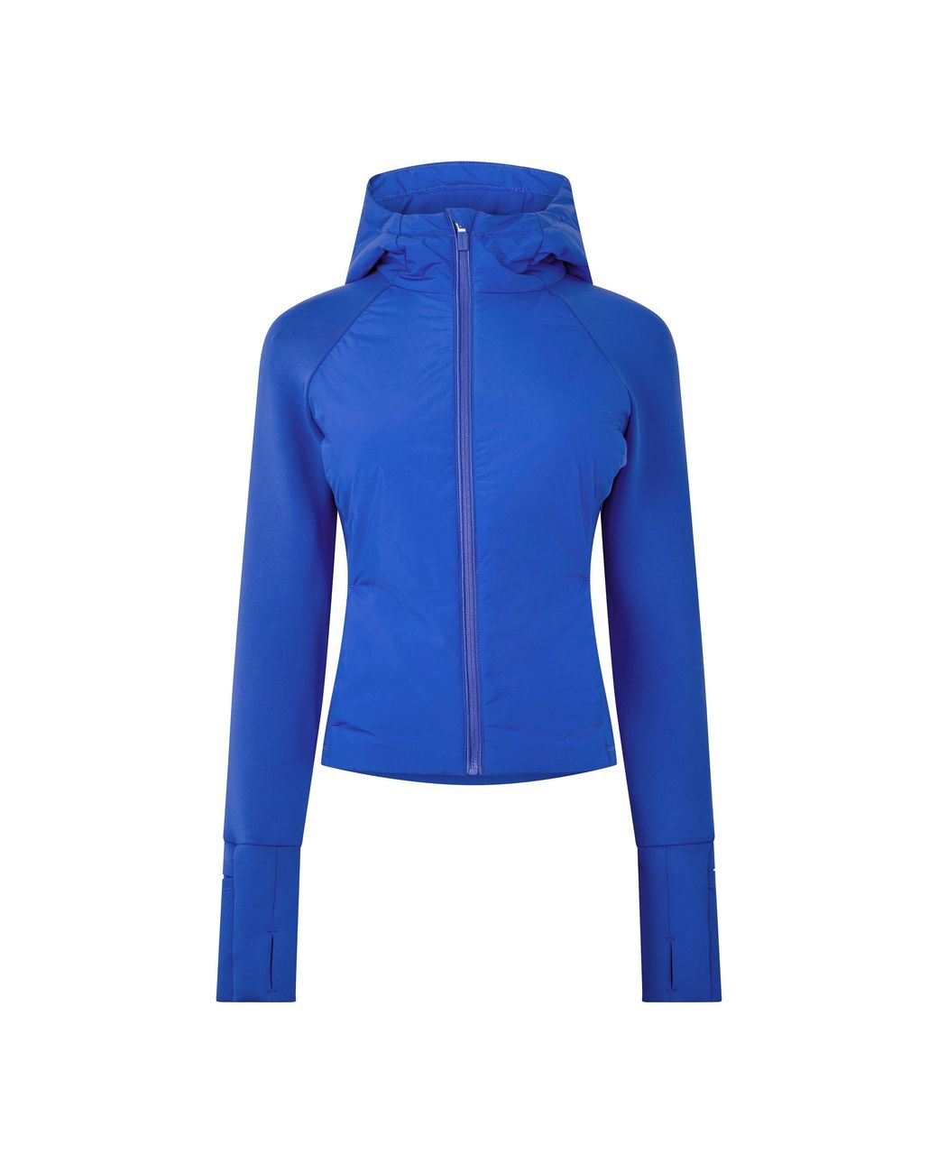 Sweaty Betty Blue Limitless Full-Zip Long-Sleeve Slim-Fit Performance Jacket