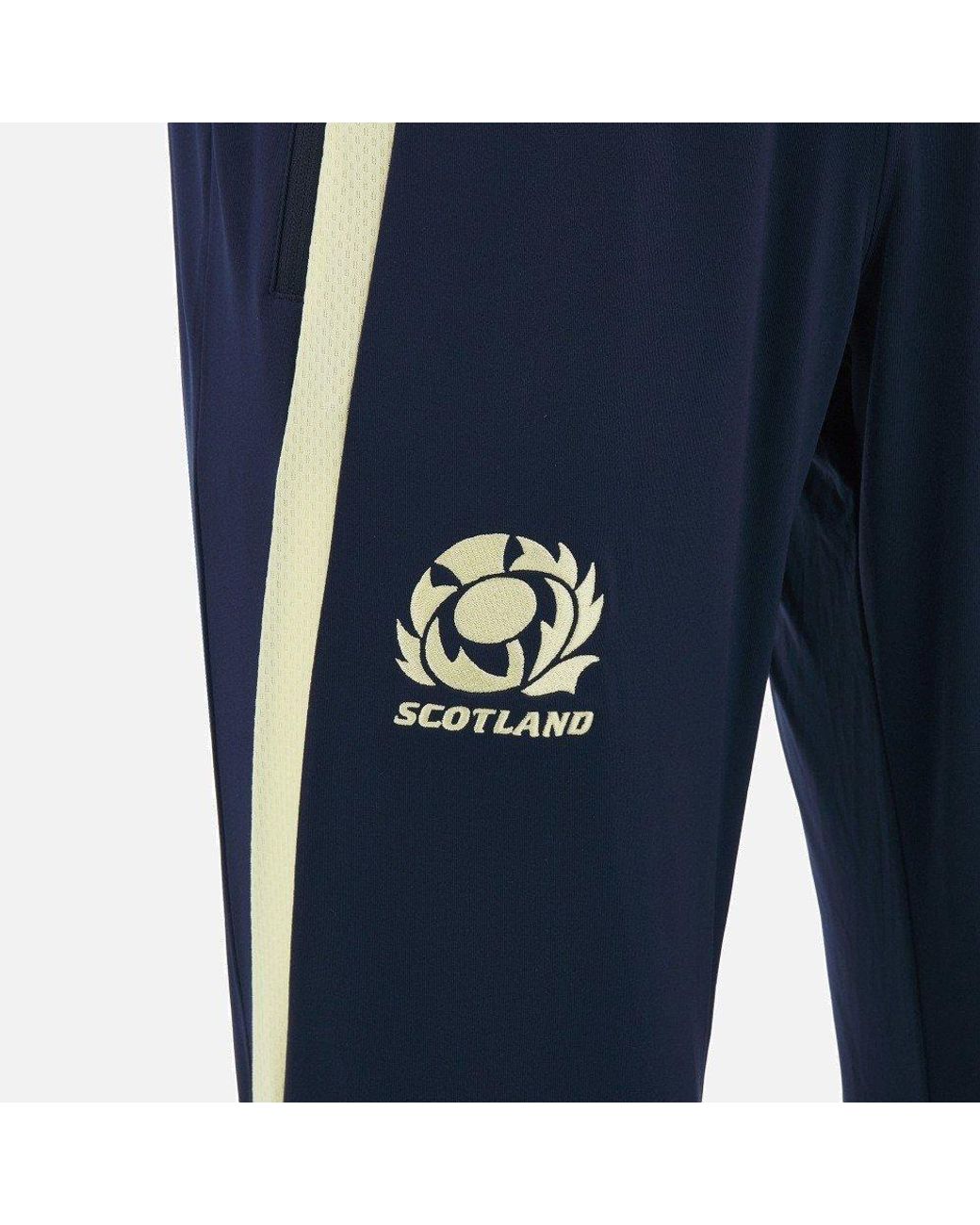 MACRON Blue Scotland Rugby Tapered-Fit Training Bottoms for men