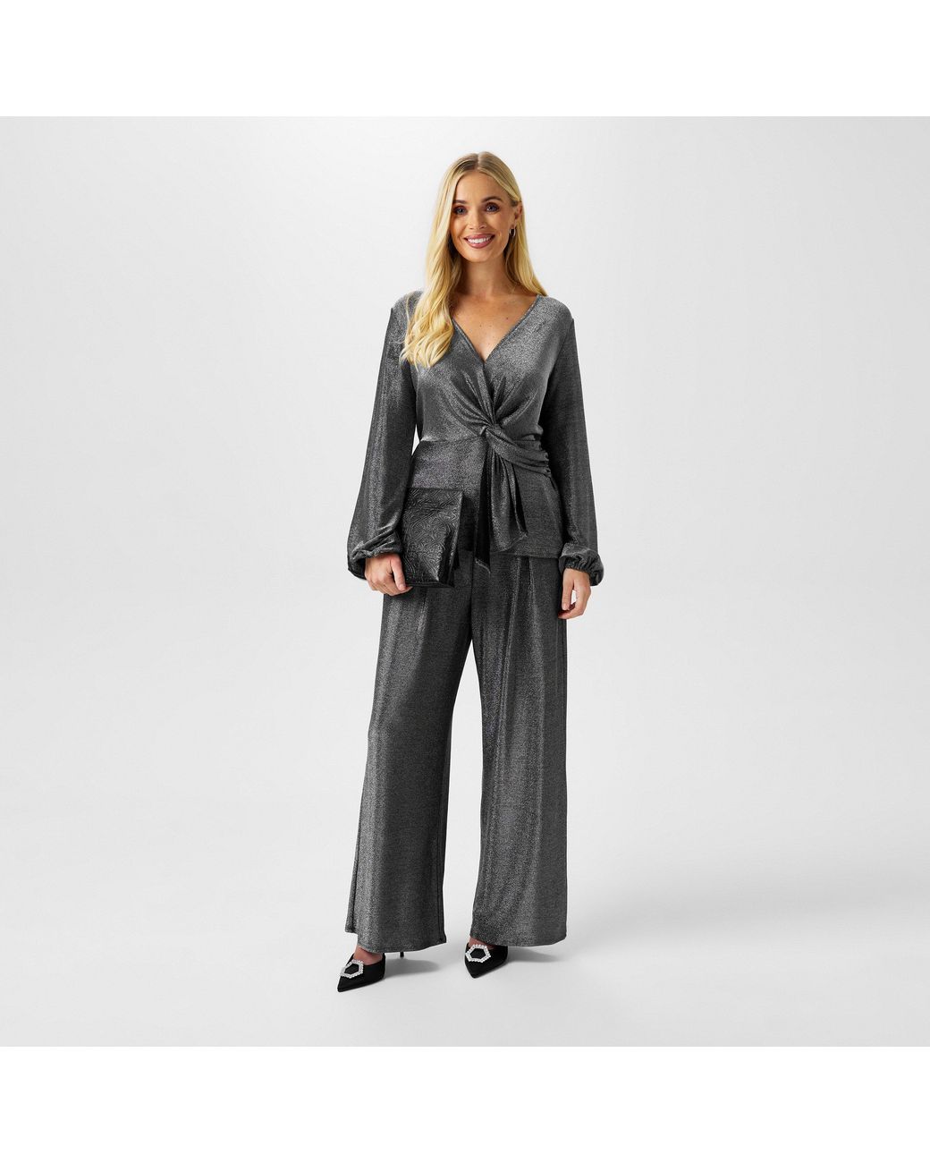 Biba Black Wide Leg Trouser