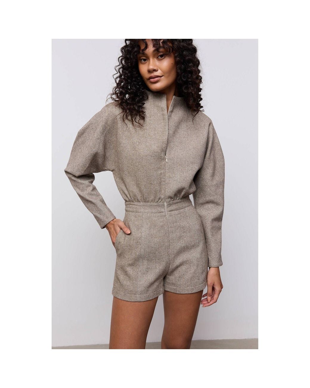 Odd Muse Gray Odd Mus Twd Playsuit Ld64