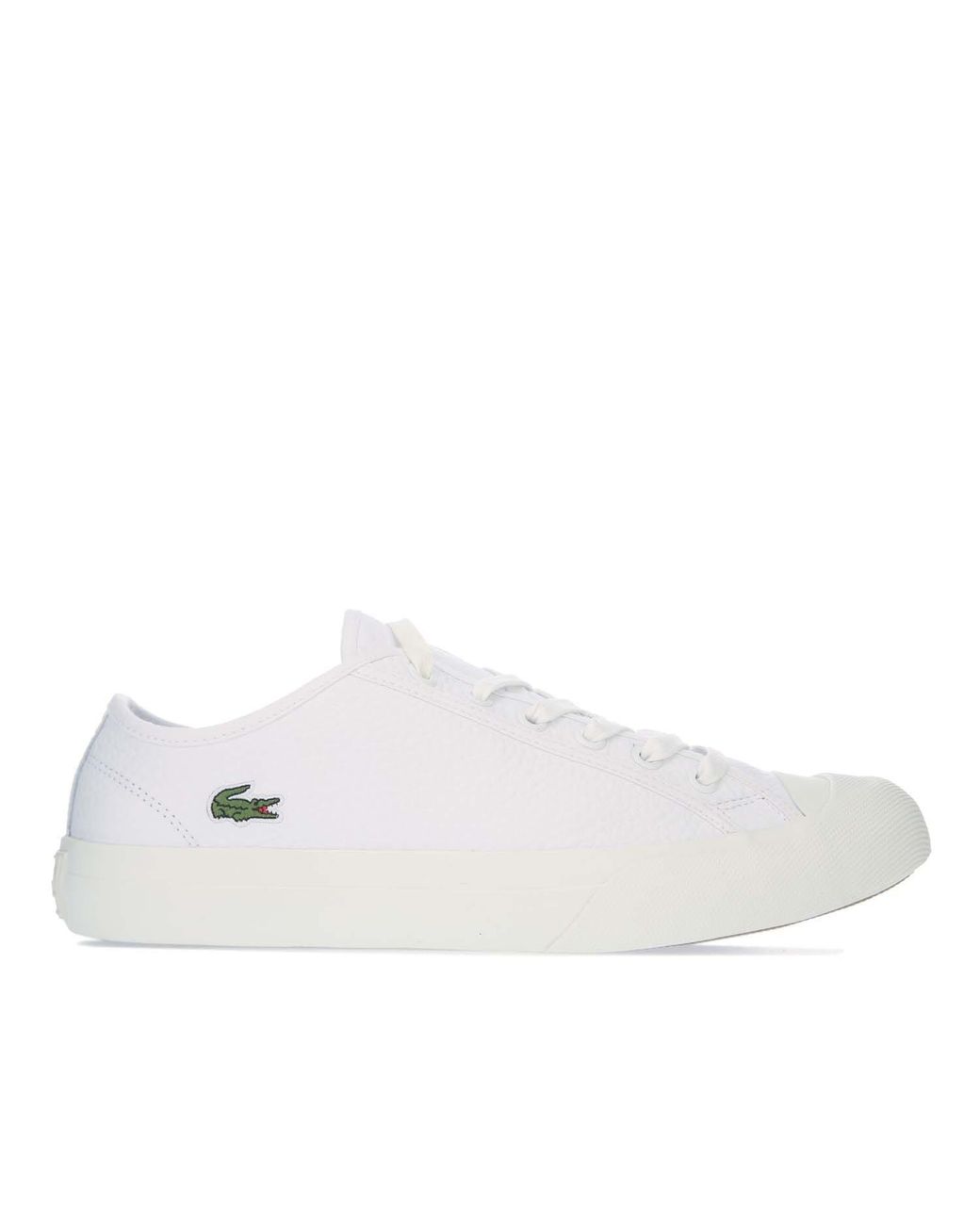 Lacoste White Topskill Leather Low-Top Trainers