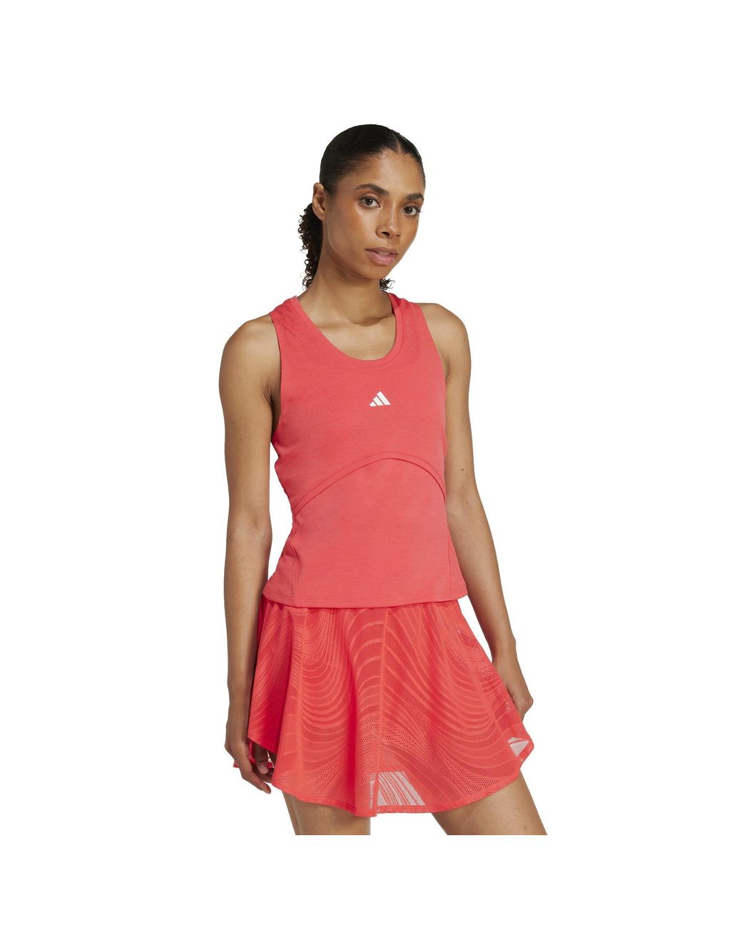 Adidas Red Tennis Pro Climacool Y-Tank Top