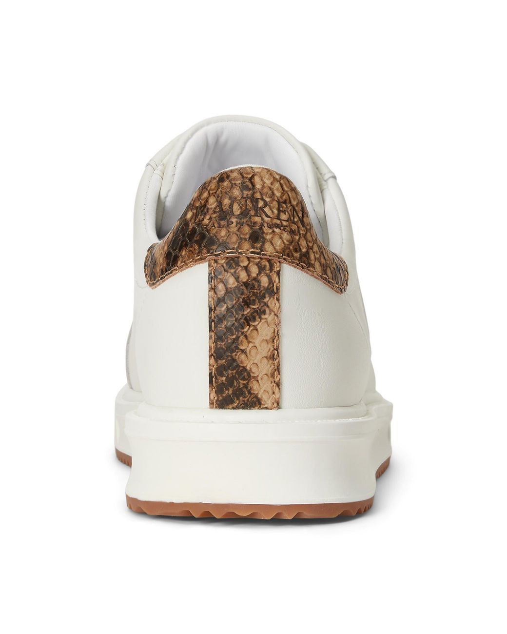 Ralph Lauren White Classic Low-Top Sneakers