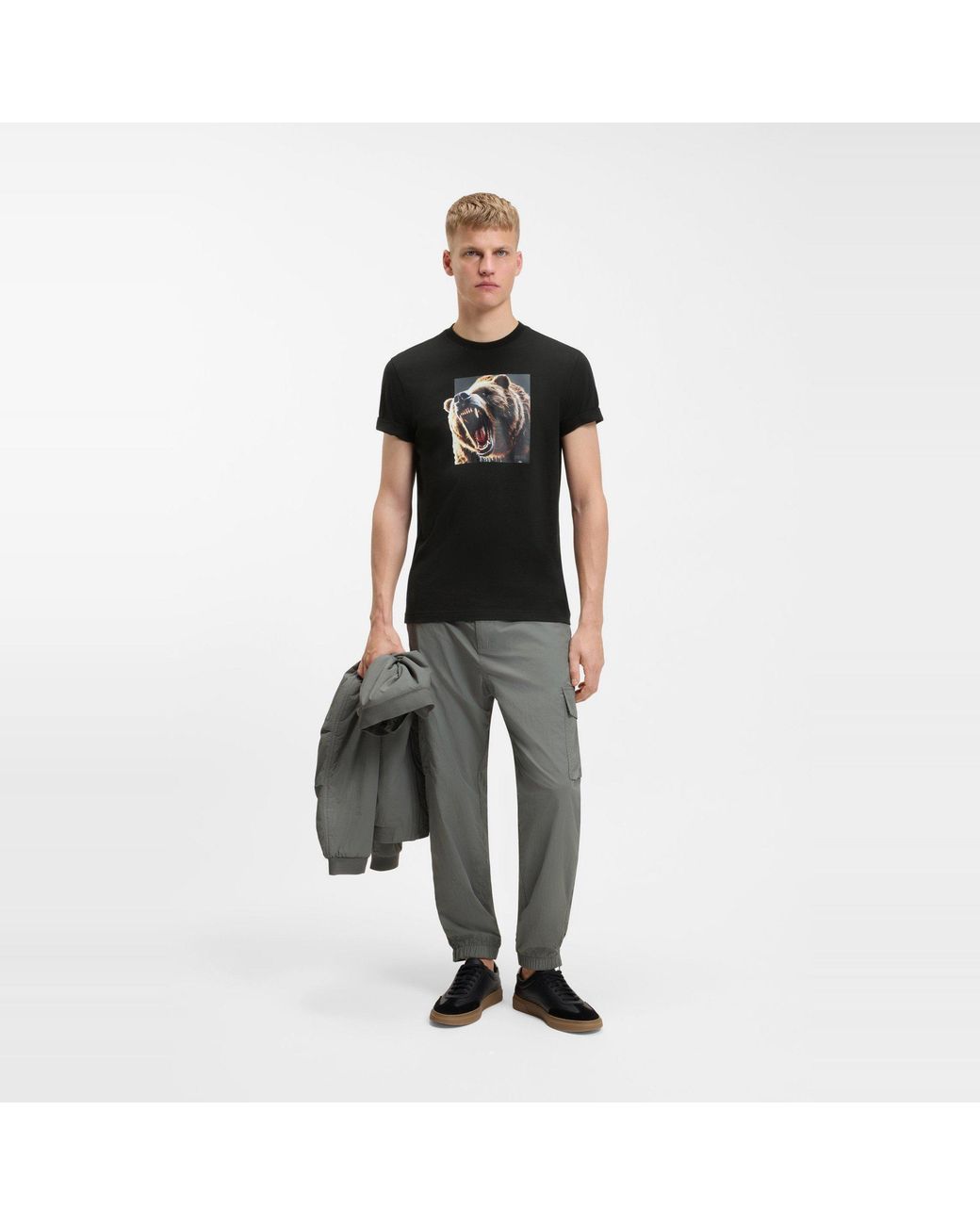 Boss Black Doberman Graphic Short Sleeve T-Shirt for men