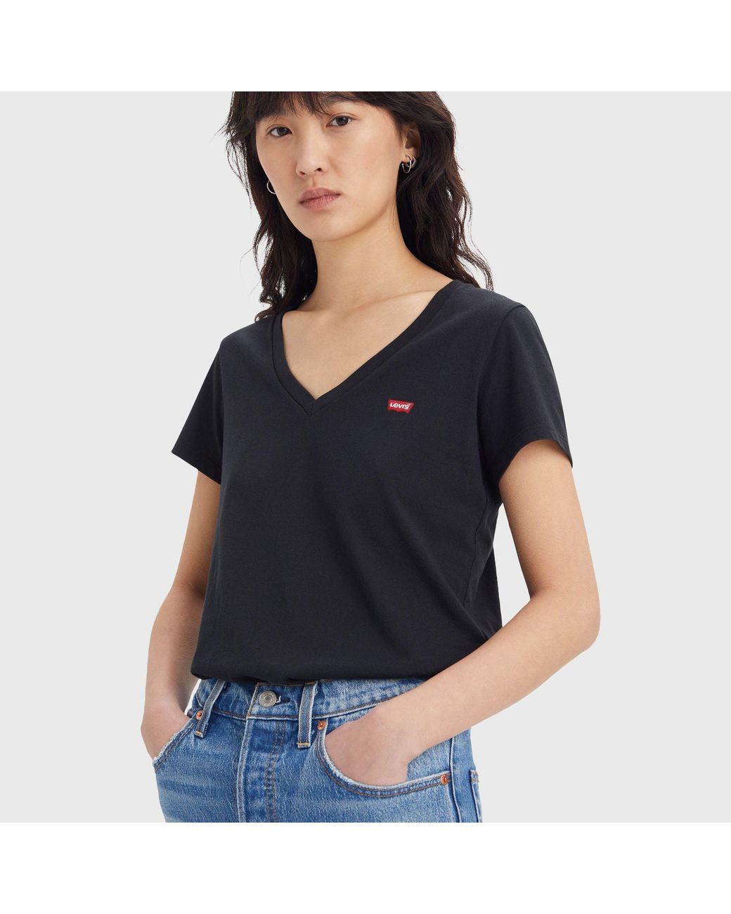 Levi's Black V-Neck 2 Pack T-Shirts for men