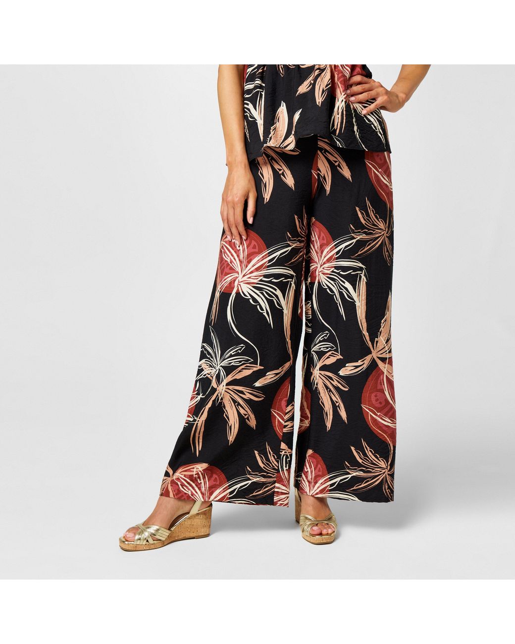 Biba Black Wide Leg Trouser