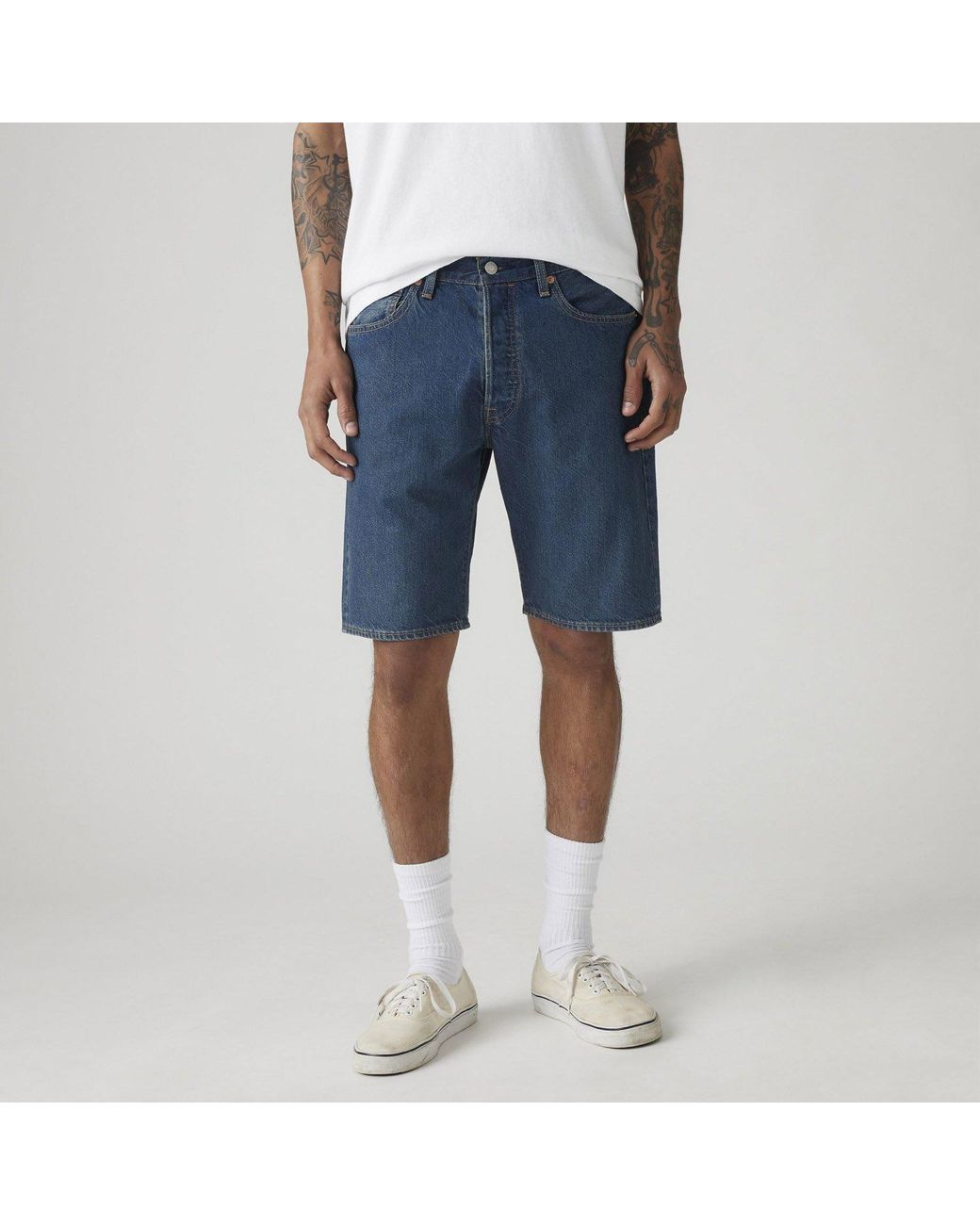 Levi's Blue 501 Original Denim Shorts for men