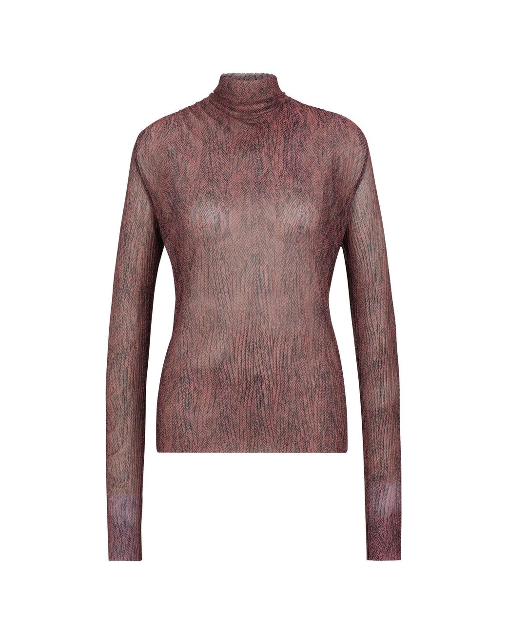 Boss Brown Emata Mesh All Over Print Short Sleeve Polo Shirt