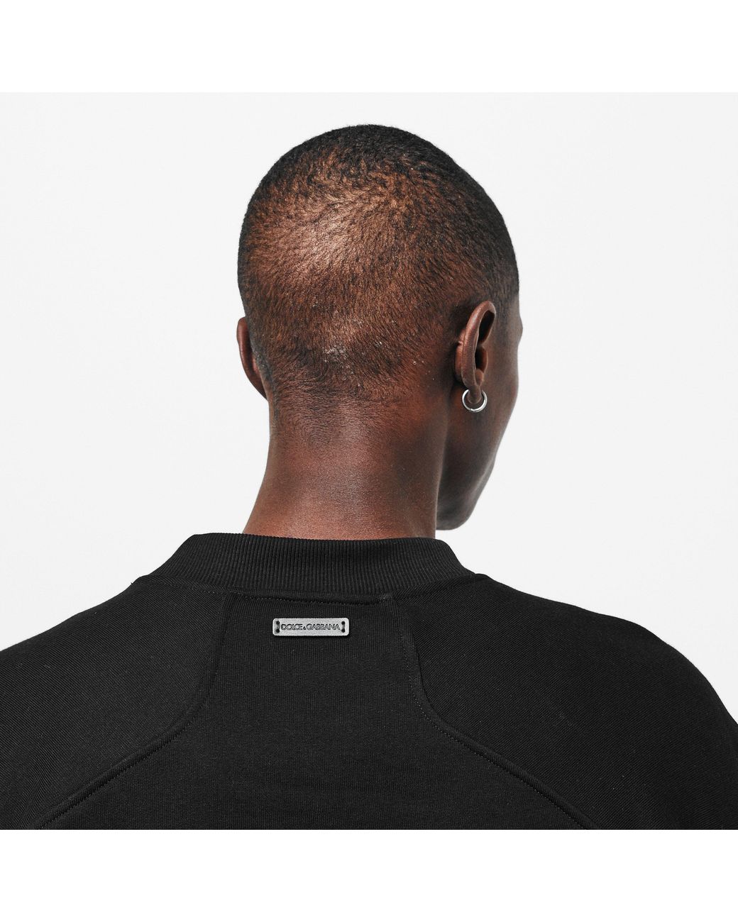 Dolce & Gabbana Black Crew Jumper for men