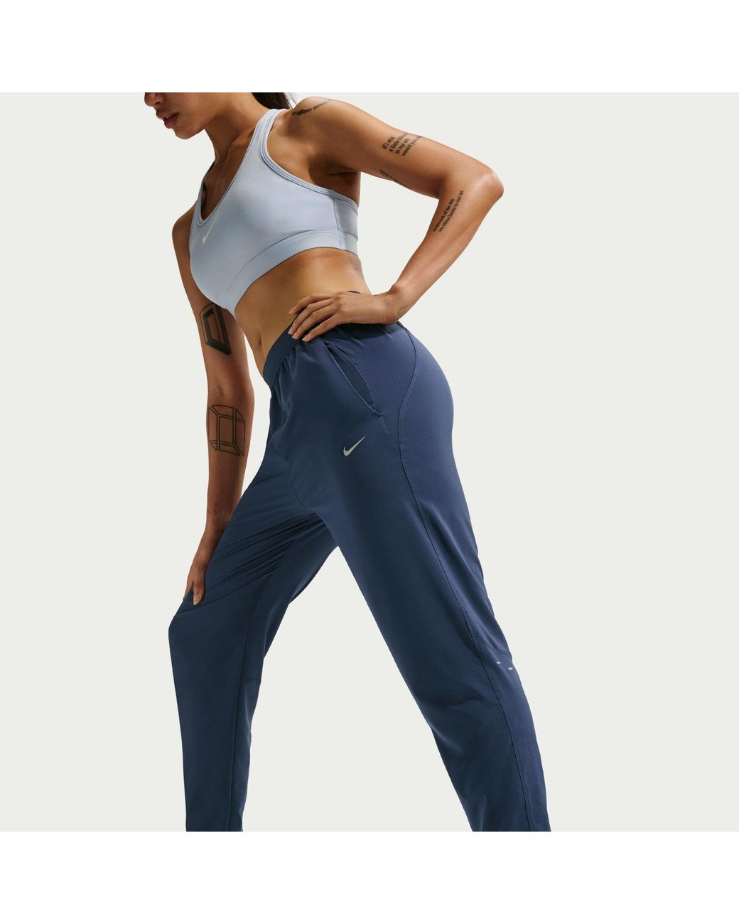Nike Blue Df Tempo Performance Tracksuit Bottom