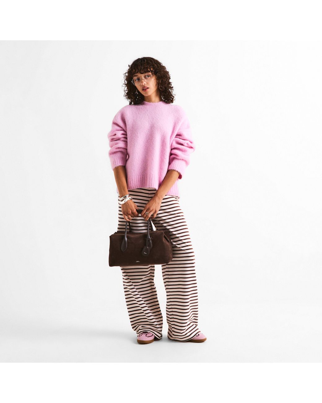 WRSTBHVR Pink Crew Neck Jumper