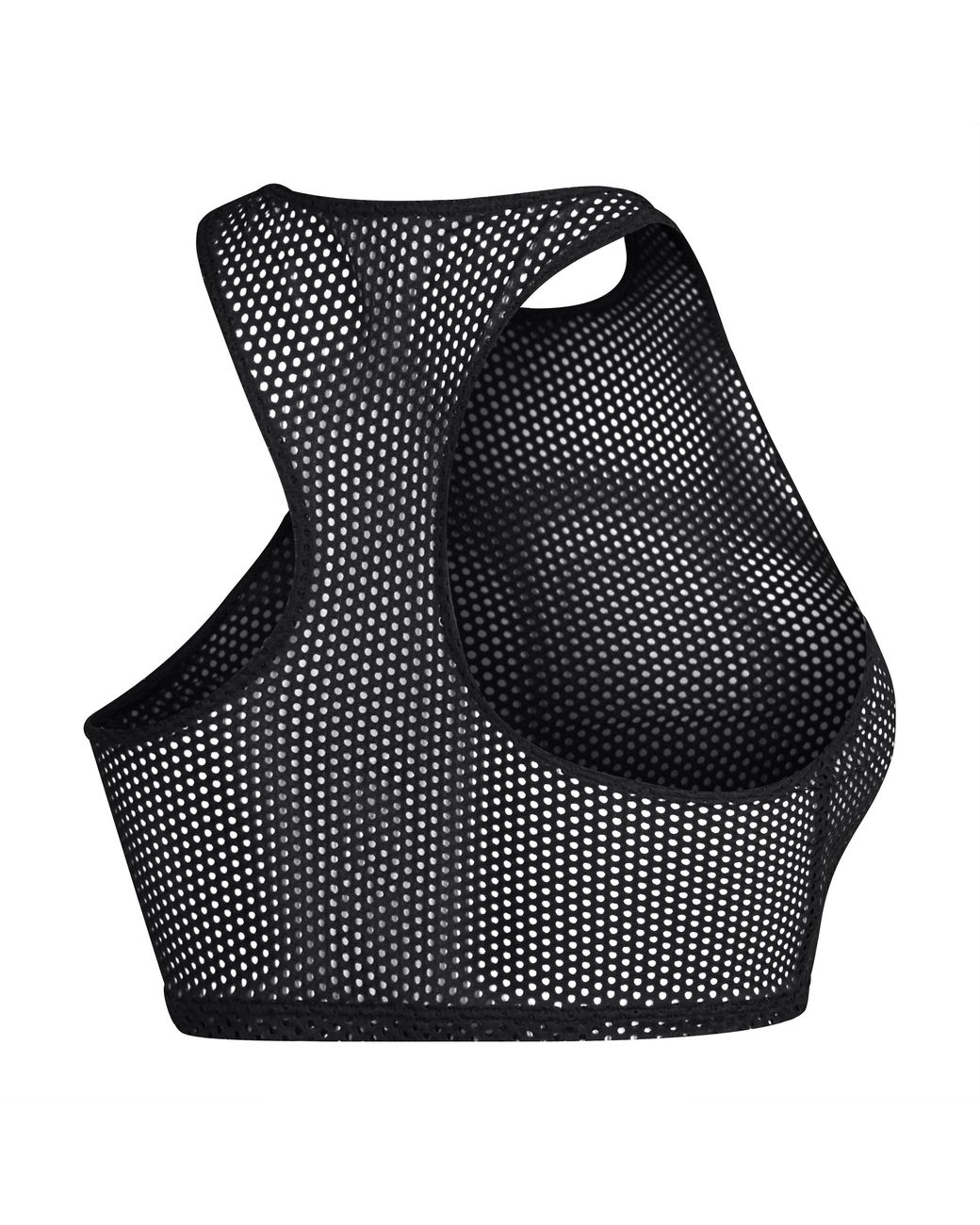 Speedo Black Mesh Crop Top Bikini