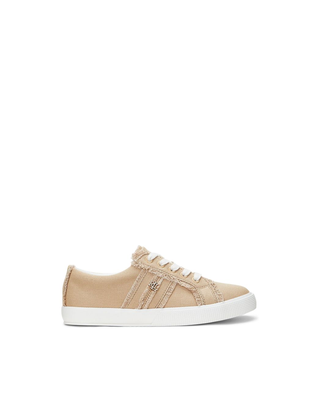 Ralph Lauren Natural Janson Leather Court Trainers