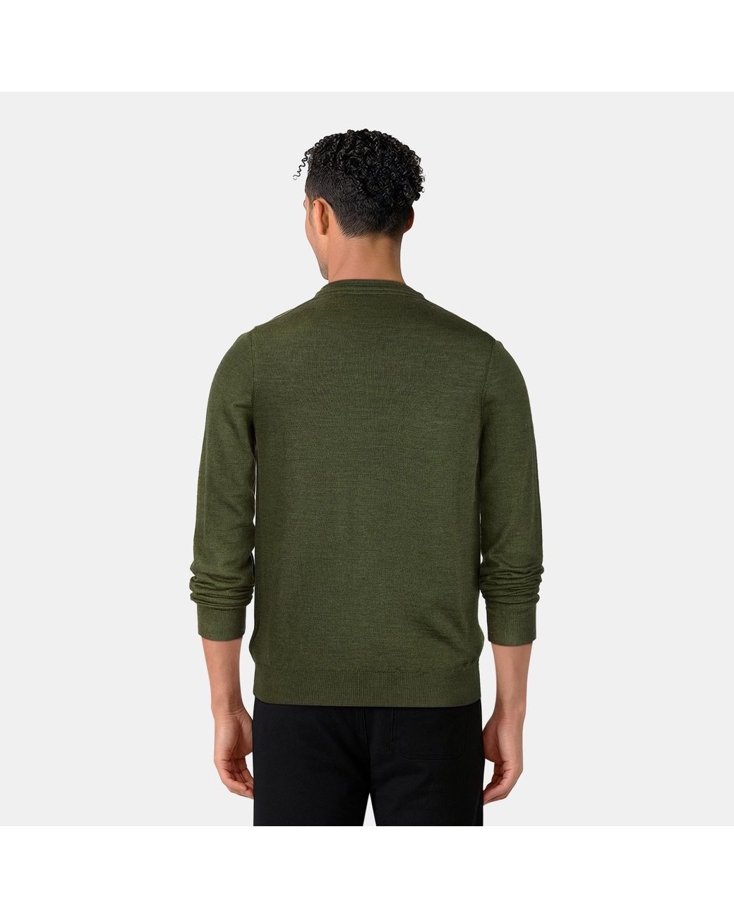 Lyle & Scott Green Golf V Neck Jumper for men