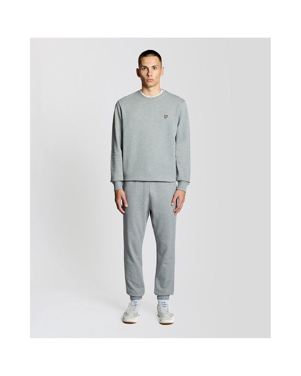Lyle & Scott Gray Lyle & Scott Cotton Slim Sweatpant for men