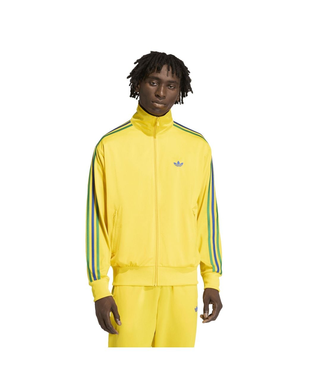 Adidas Originals Yellow Og Firebird Tracksuit Top for men