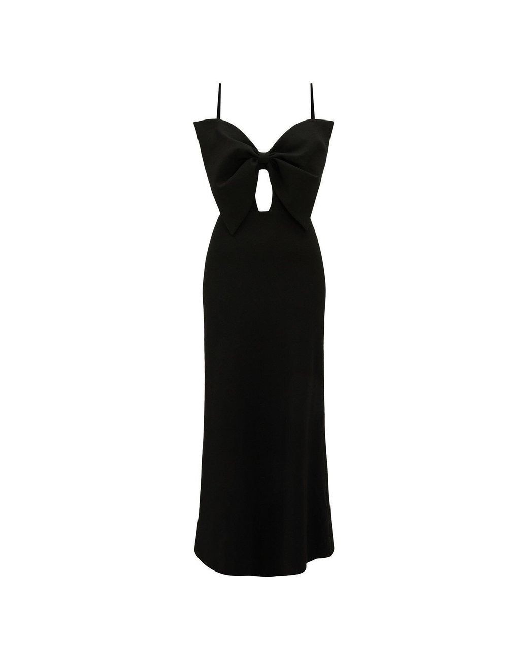 Bardot Black Paula Bow Maxi Dress