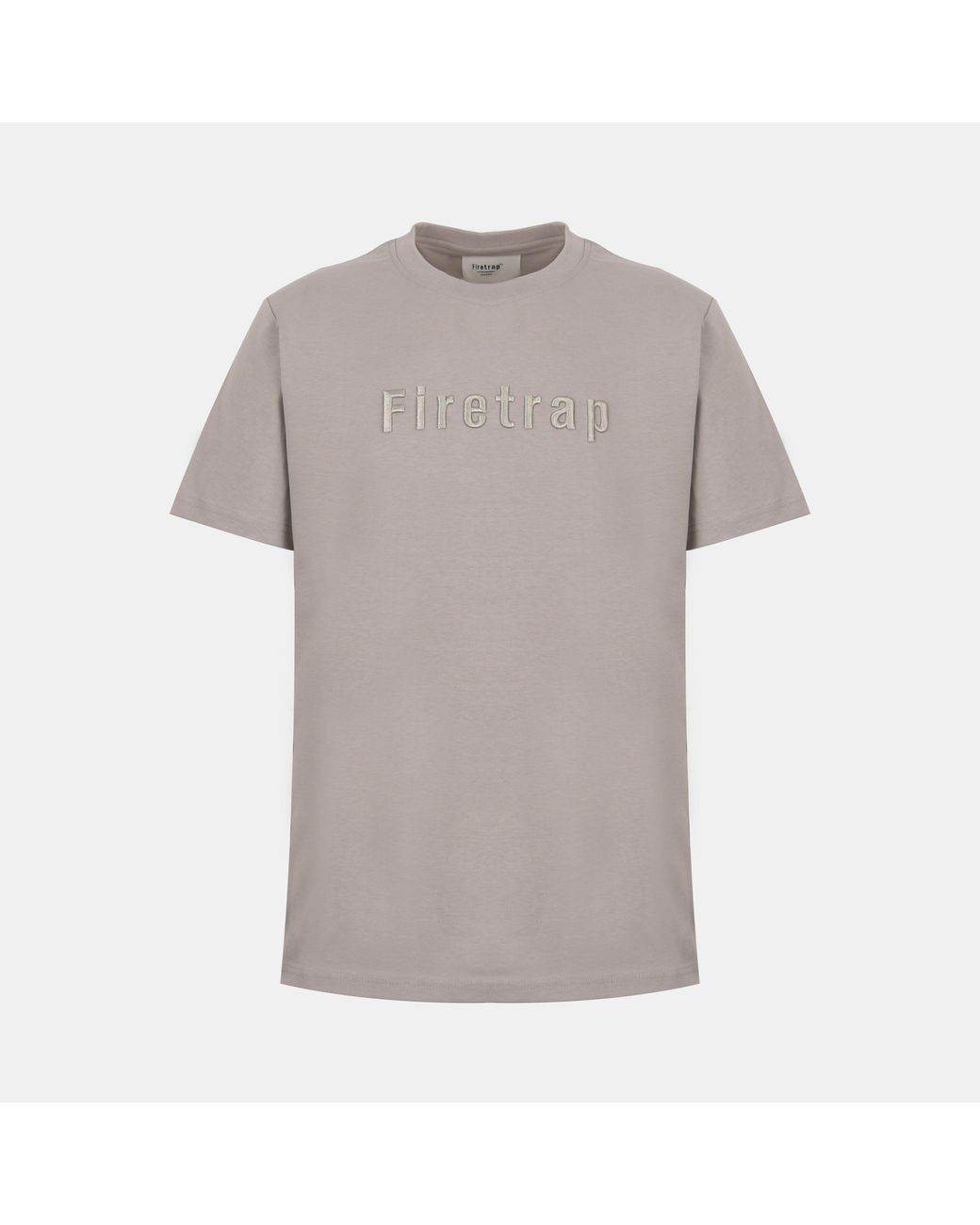 Firetrap Gray Regular Fit T-Shirt for men