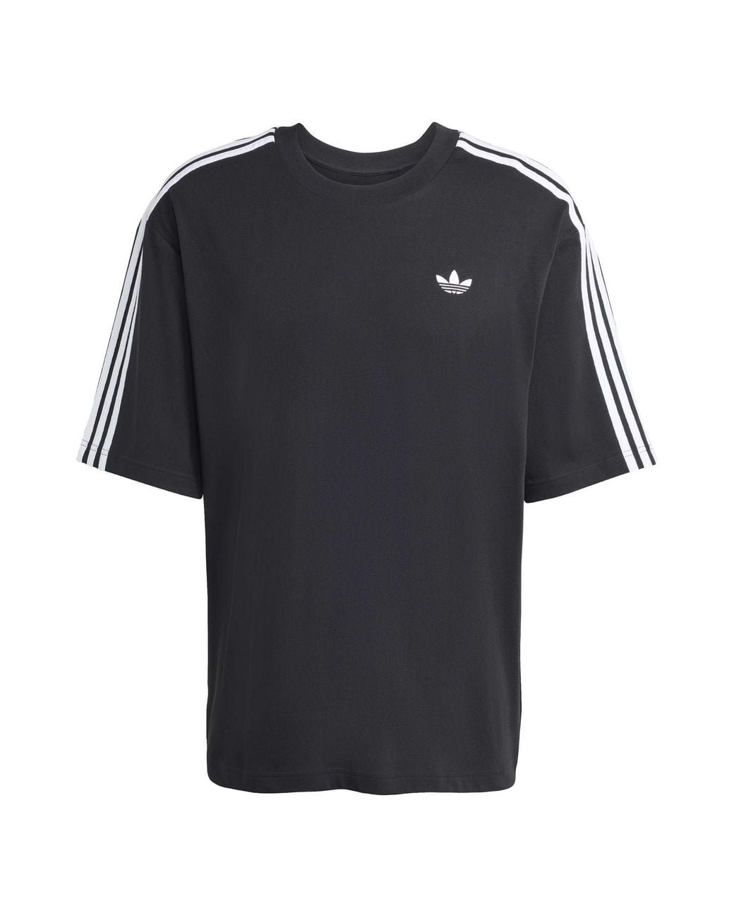 Adidas Originals Black Adi Og 3S Oversized-Fit Cotton T-Shirt for men