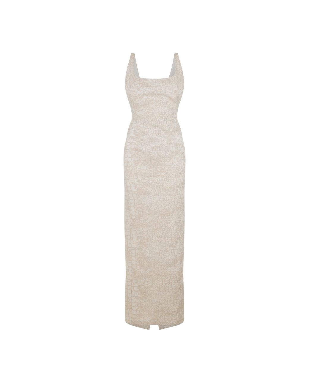 Jacquemus Metallic Croc Maxi Dress