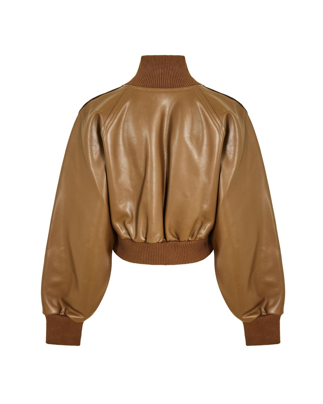 Norma Kamali Brown Bomber Jacket