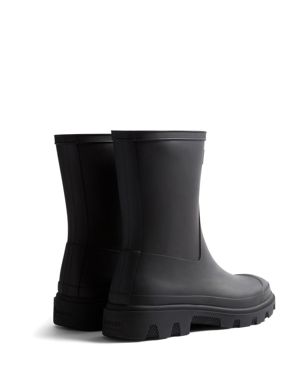 Hunter Black Downpour Short Wellingtons