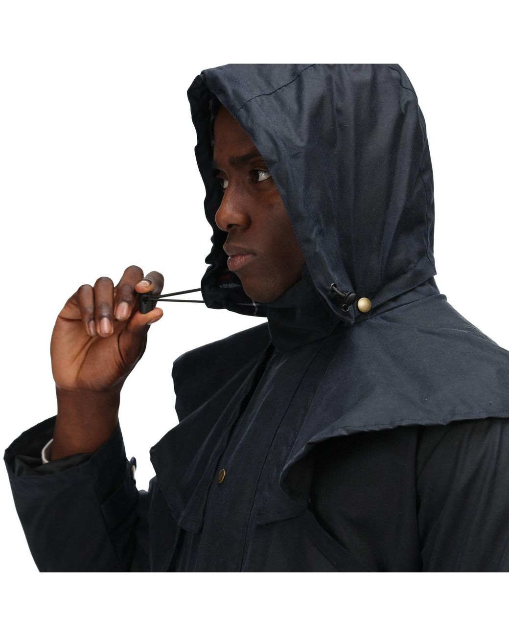 Regatta Black Cranbrook Wax Cotton Riding Quilted Jacket for men